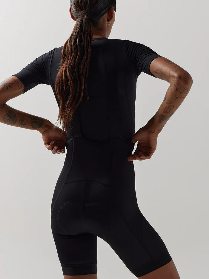 Ropa ciclismo Mujer, Pantaloneta Negra 