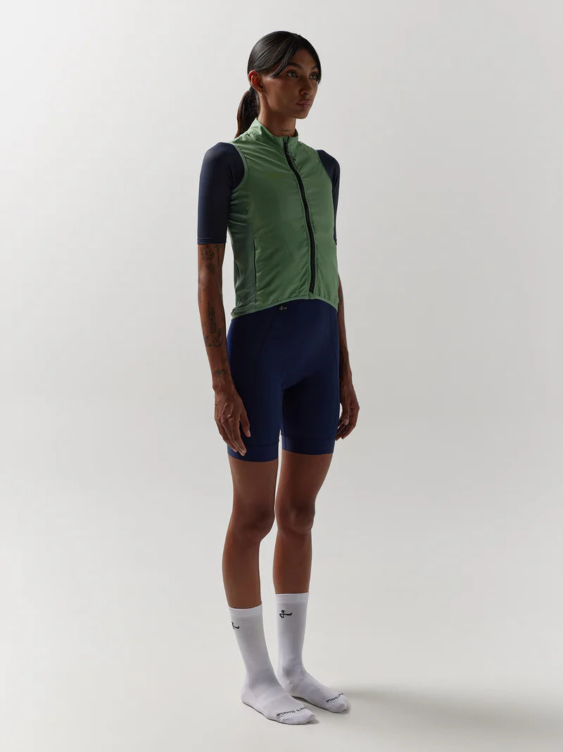 Ropa Ciclismo, rompe vientos Mujer color menta.