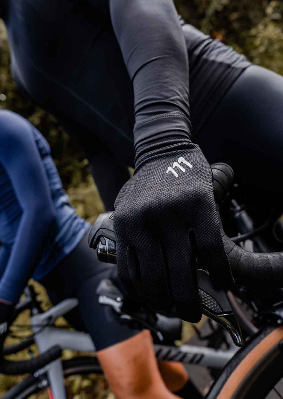 Guantes de Ciclismo de Dedo Completo Negros Comodidad en Climas